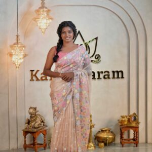 Pure Kota Silk Saree - Floral Emroidery