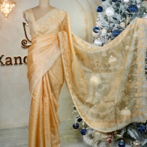 Pure Kota Silk Sarees with Organza Borders & Embroidery