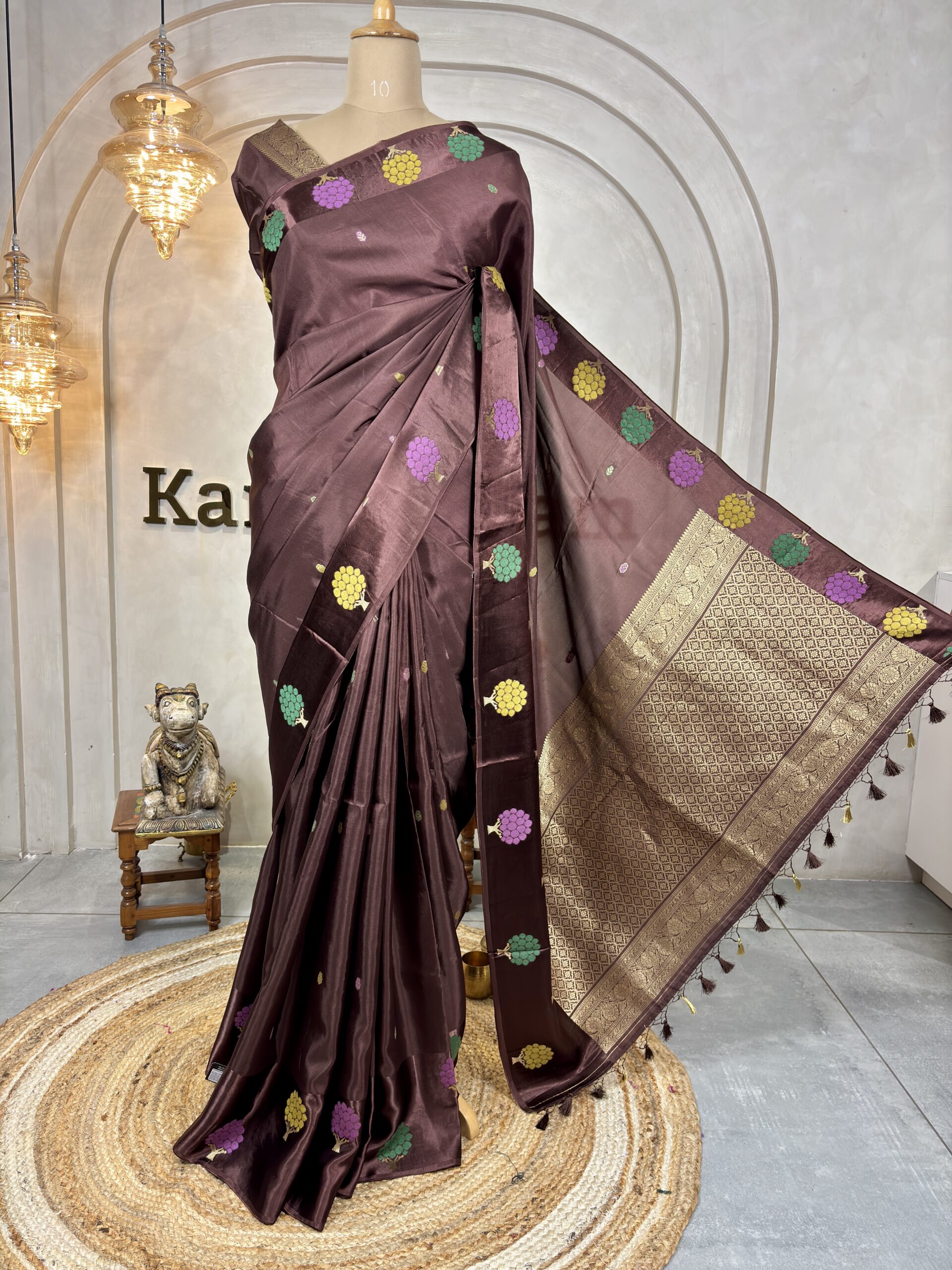 Semi Banarasi Silk Sarees - Image 7