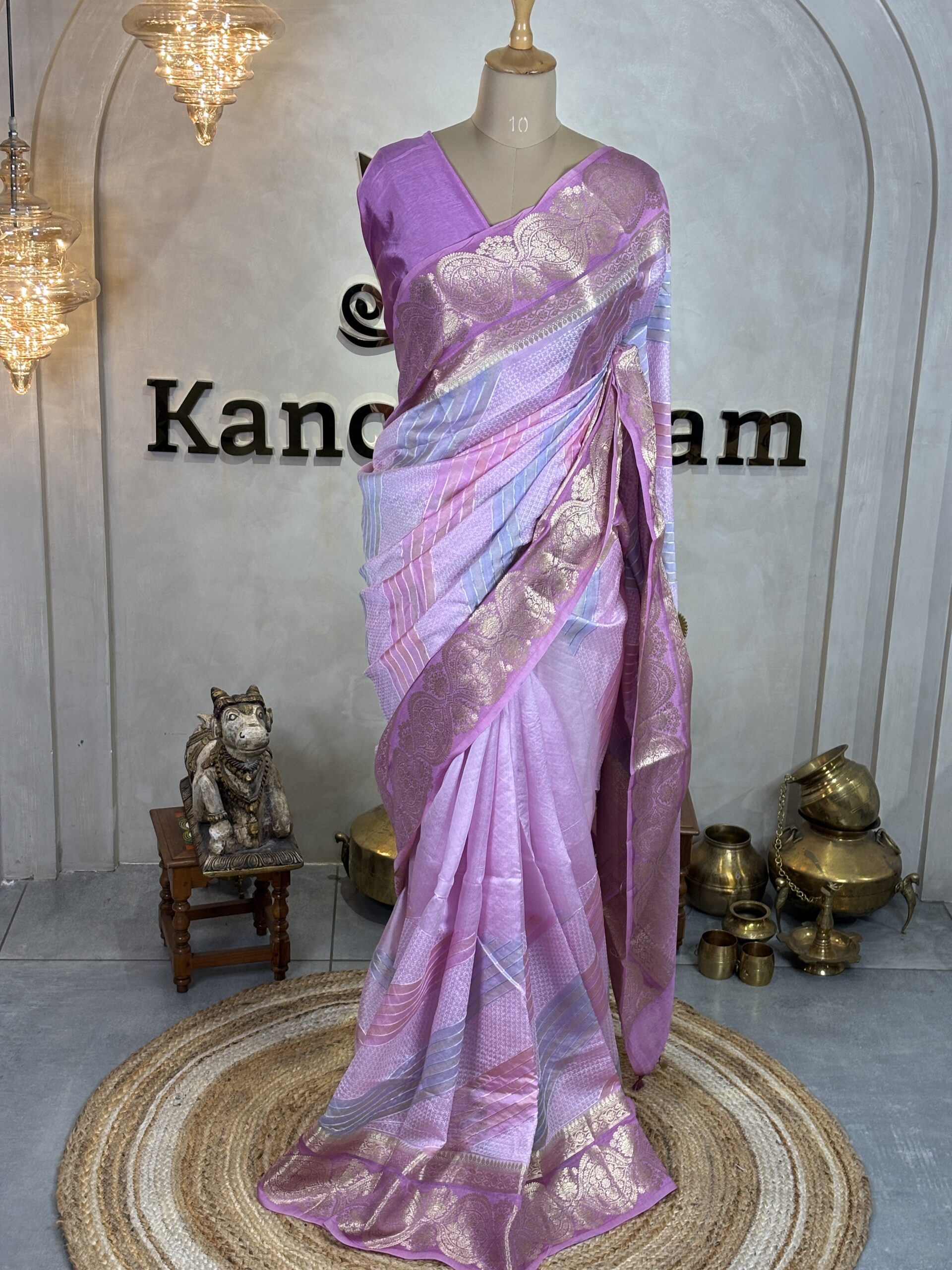 Pure Banarasi Kora Organza Silk Sarees