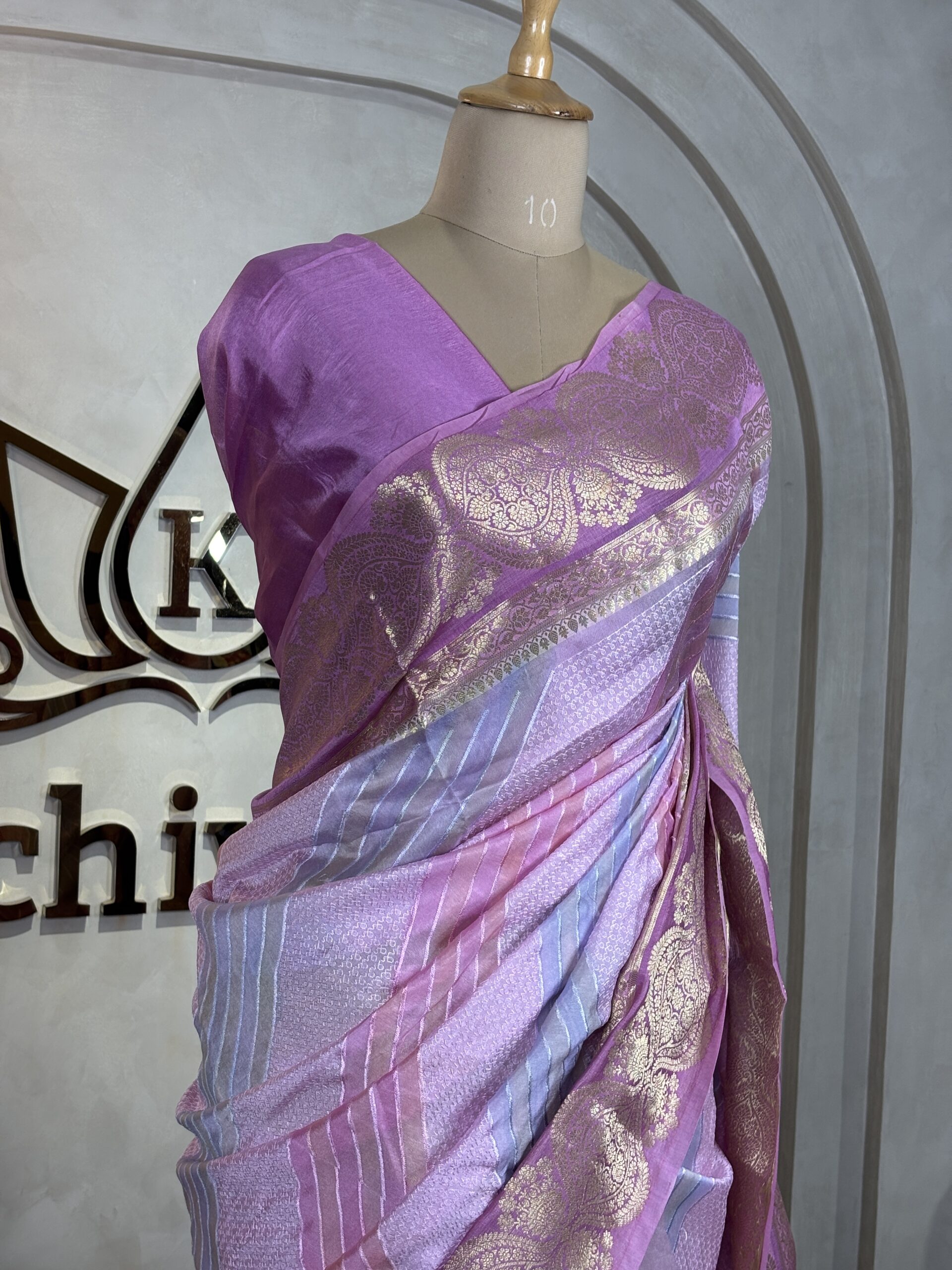 Pure Banarasi Kora Organza Silk Sarees - Image 3
