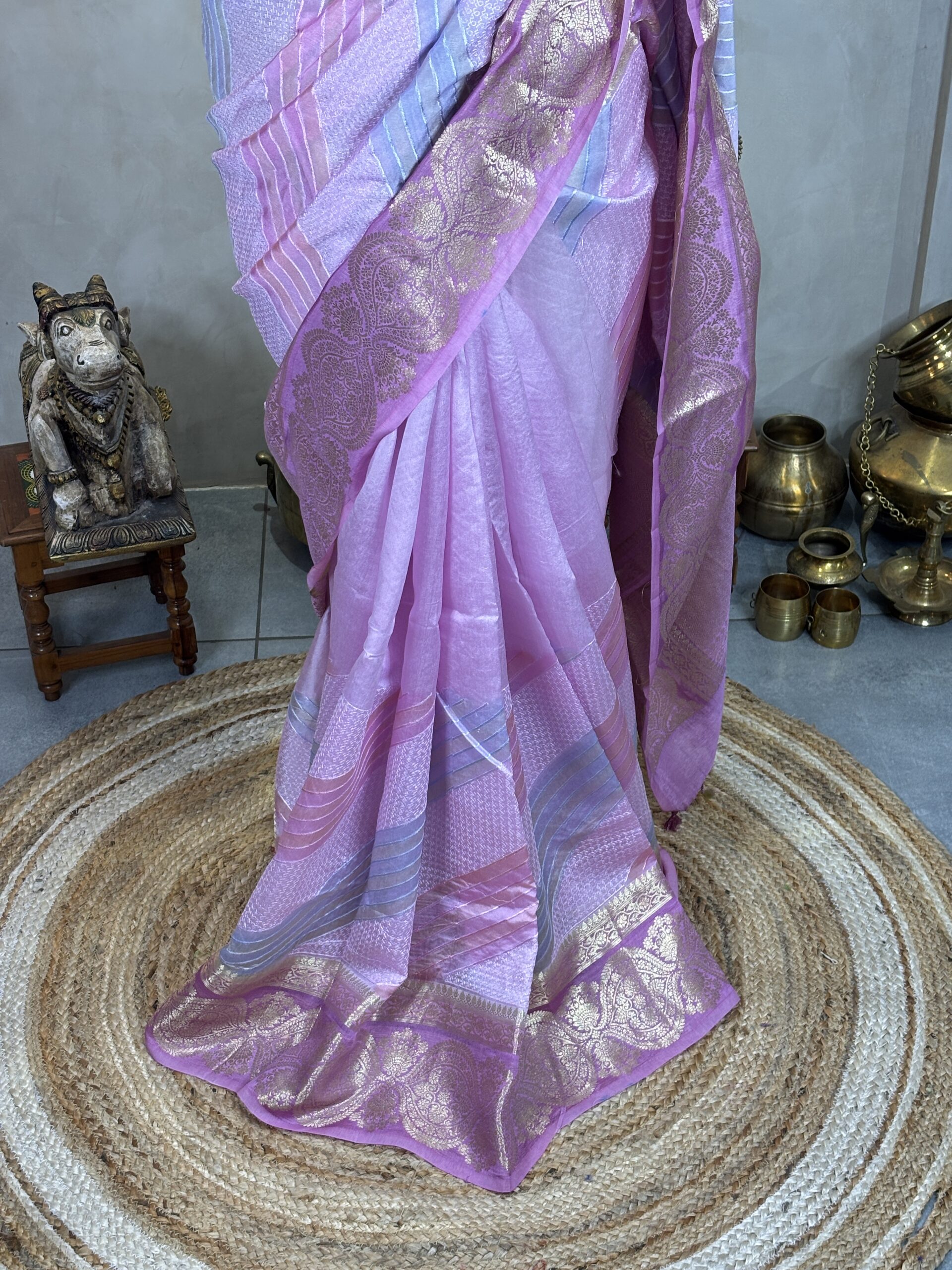 Pure Banarasi Kora Organza Silk Sarees - Image 4