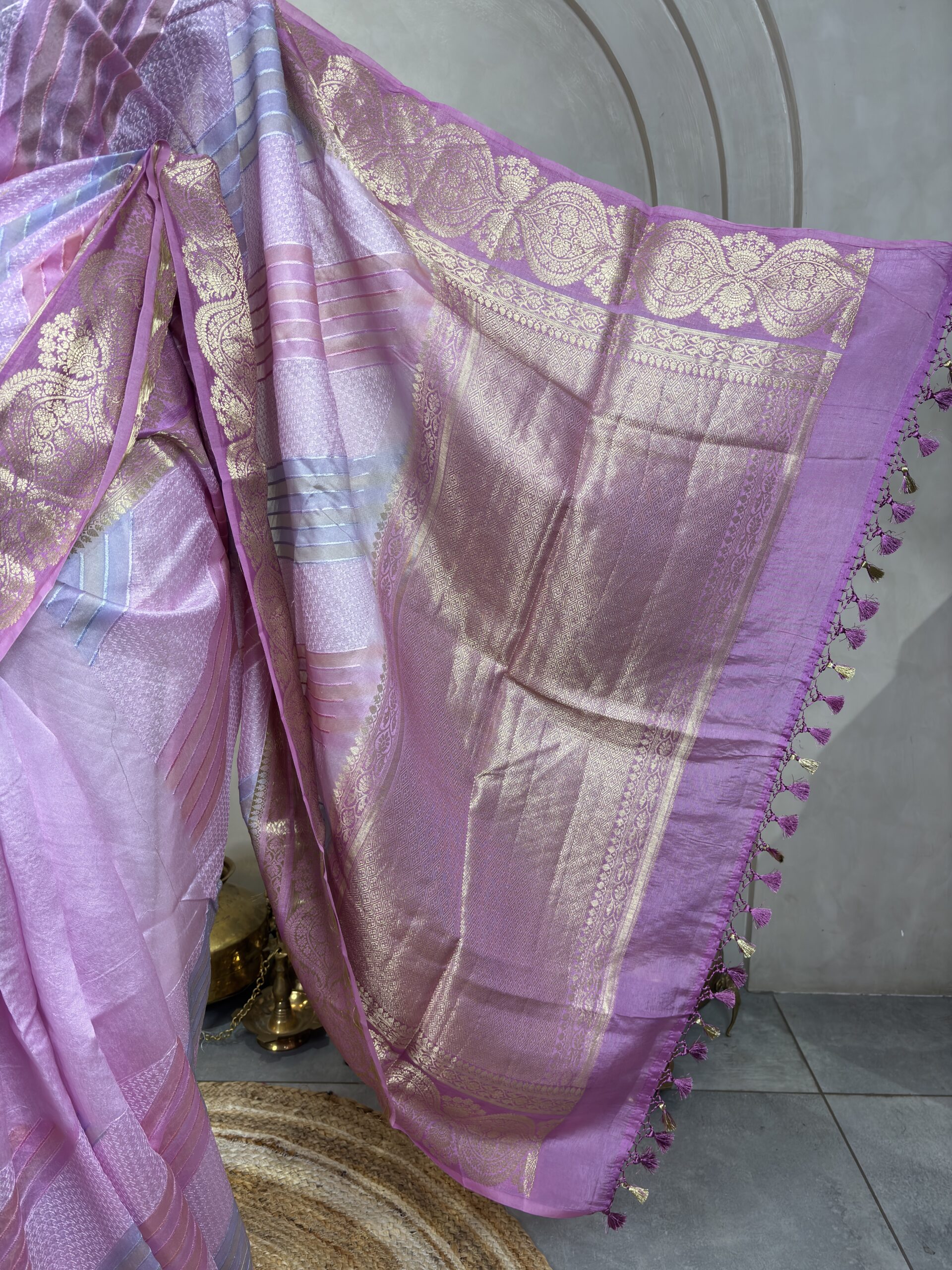 Pure Banarasi Kora Organza Silk Sarees - Image 6