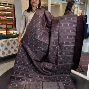 Coffee Brown Kanchipuram Soft Silk Saree